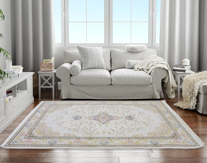 Zartosht 5577 Cream Persian Traditional Rug