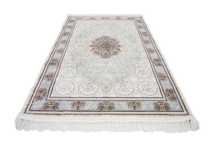 Mashhad 722364 Cream Persian Traditional Rug