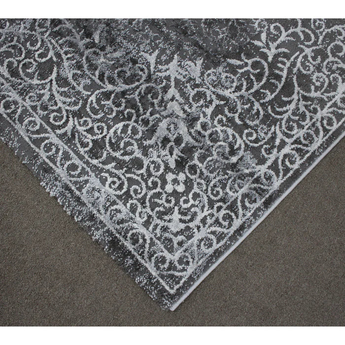 Almira He373 L.Grey Grey Modern Rug