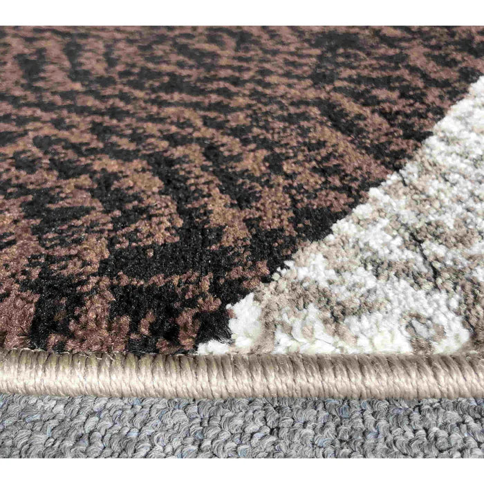 Jasmine Fe158 Dark Beige Brown Modern Rug