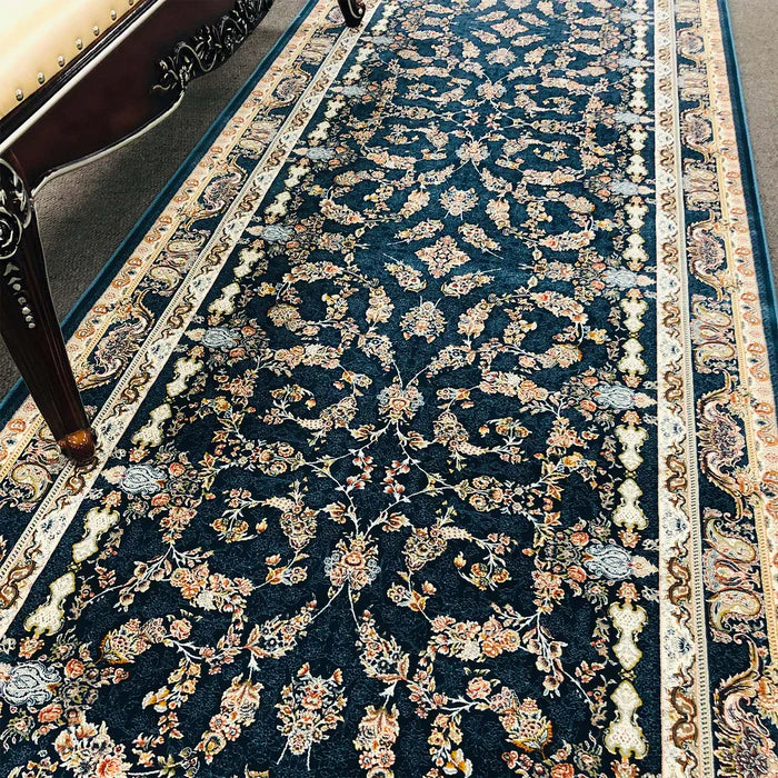 Zartosht 5333 Hallway Runner Marin Blue Persian Traditional Rug