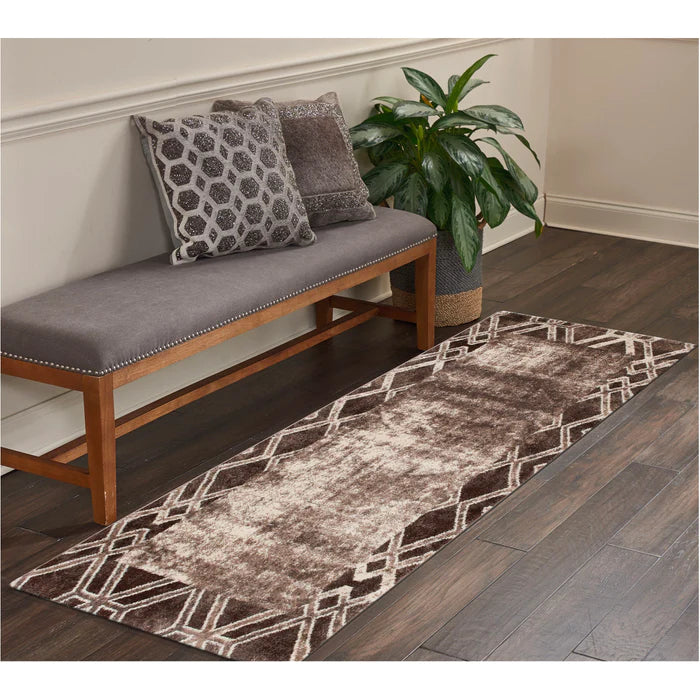 Feary G6237 Dark Beige Caramel Modern Rug