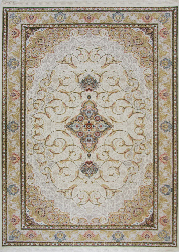 Zartosht 5577 Cream Persian Traditional Rug