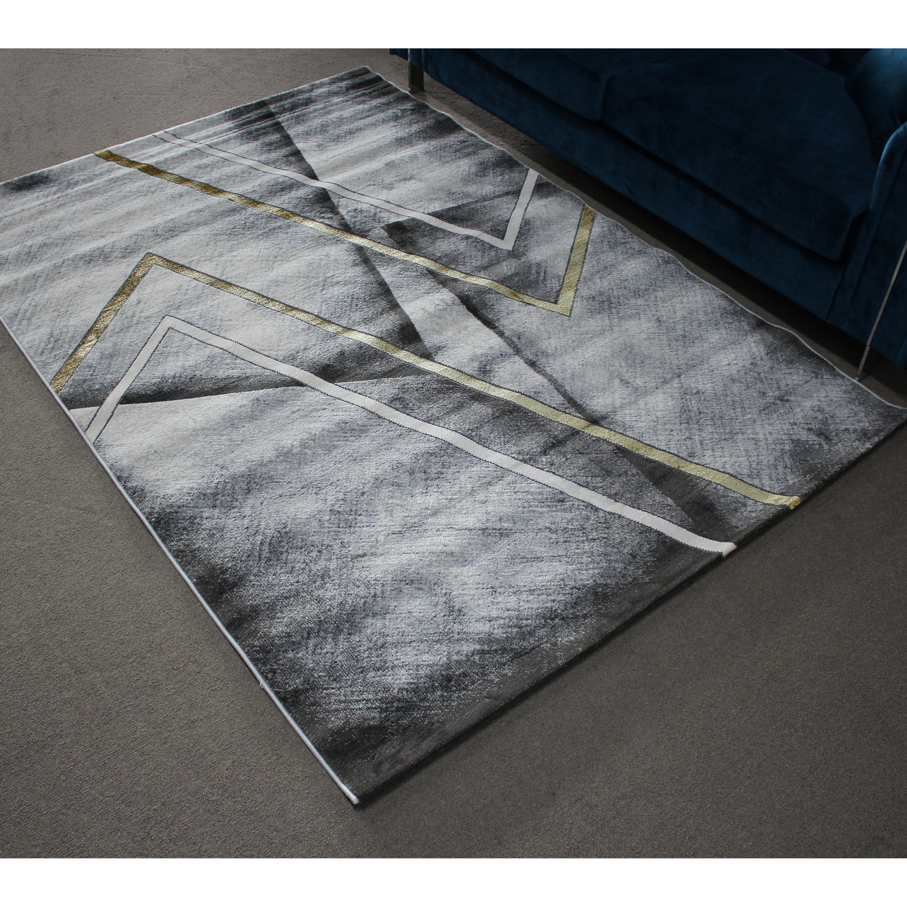 Almira He422 L.Grey Gold Modern Rug