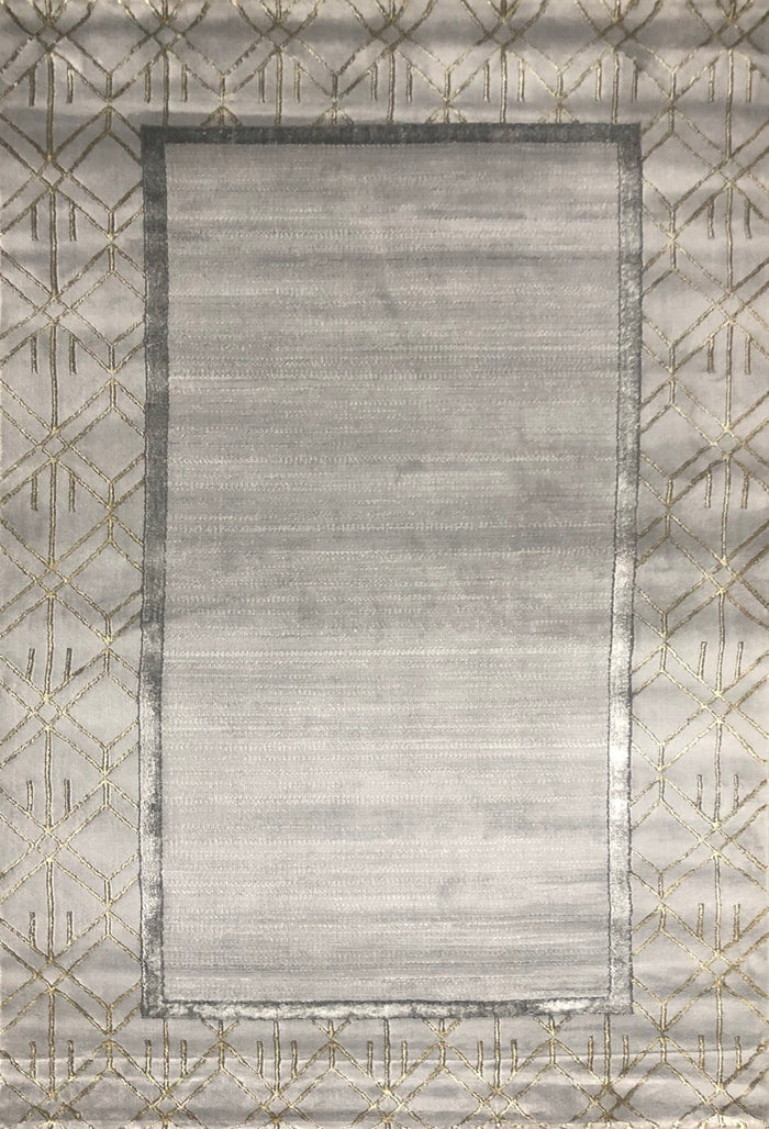 Almira He414 L.Grey Gold Modern Rug