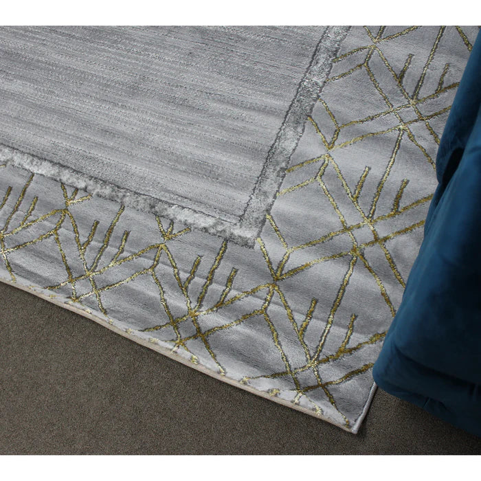 Almira He414 L.Grey Gold Modern Rug