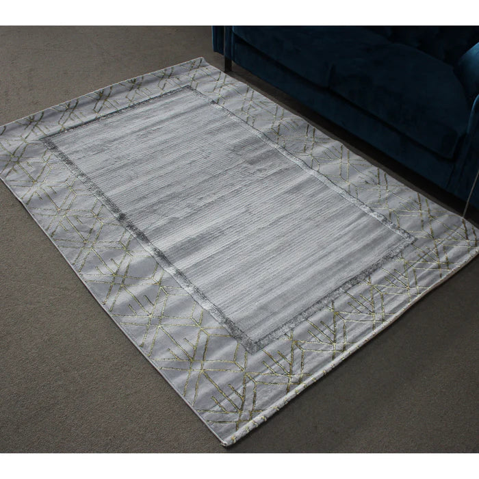 Almira He414 L.Grey Gold Modern Rug