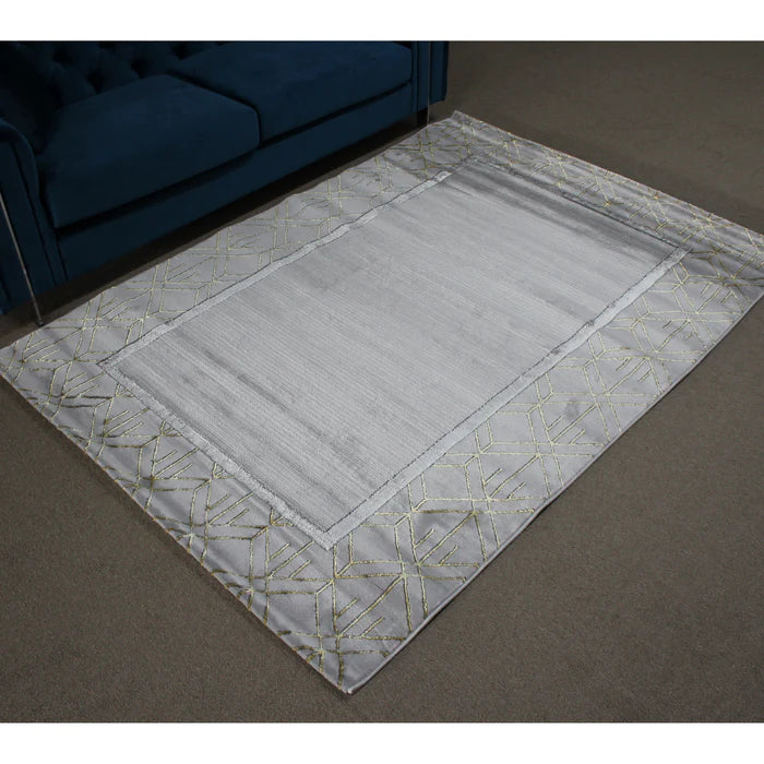 Almira He414 L.Grey Gold Modern Rug