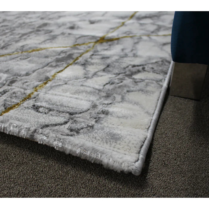 Almira He359 L.Grey Gold Modern Rug