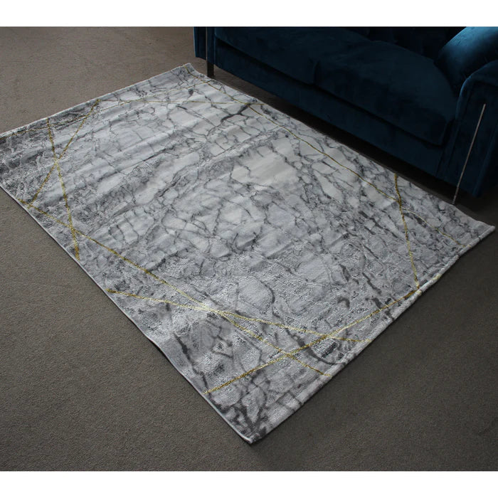 Almira He359 L.Grey Gold Modern Rug