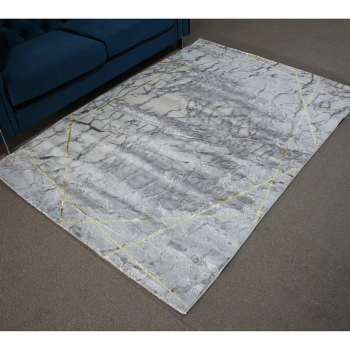 Almira He359 L.Grey Gold Modern Rug