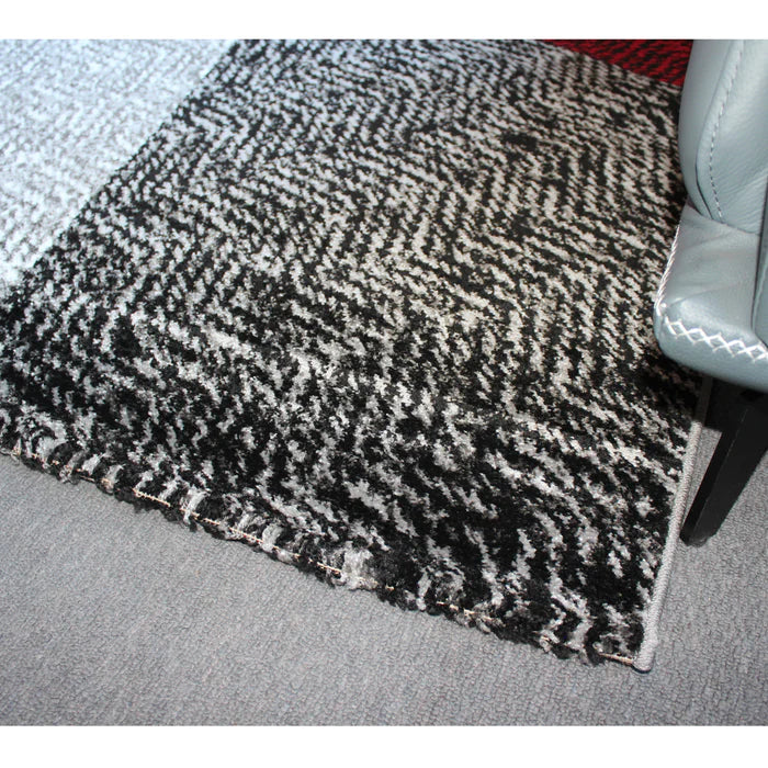 Jasmine Fe158 Grey Red Modern Rug