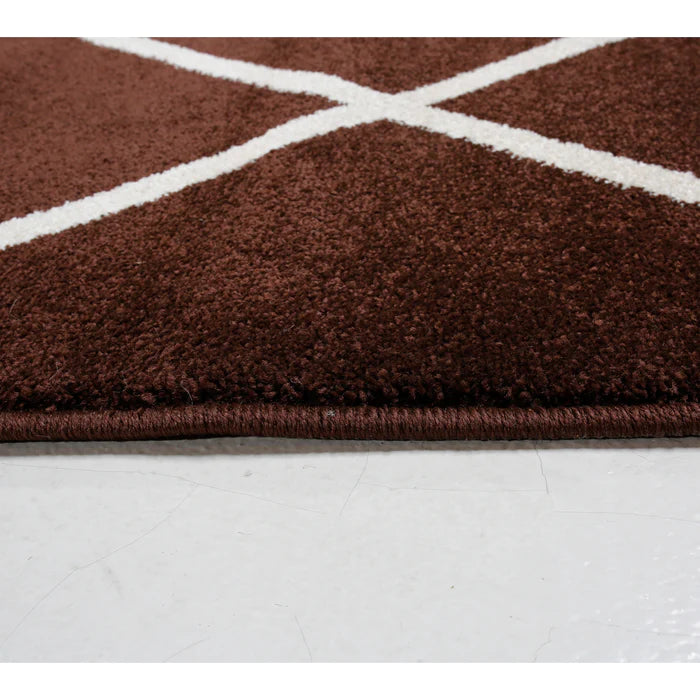 Jasmine Fe420 Brown Caramel Modern Rug