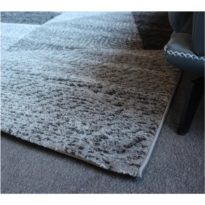 Jasmine Fe158 Grey Dark Grey Modern Rug