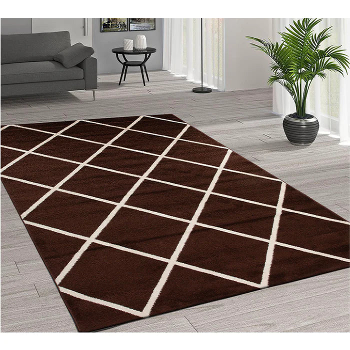 Jasmine Fe420 Brown Caramel Modern Rug