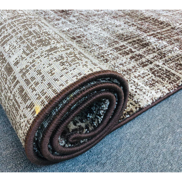 Feary G6600 Dark Beige Brown Modern Rug