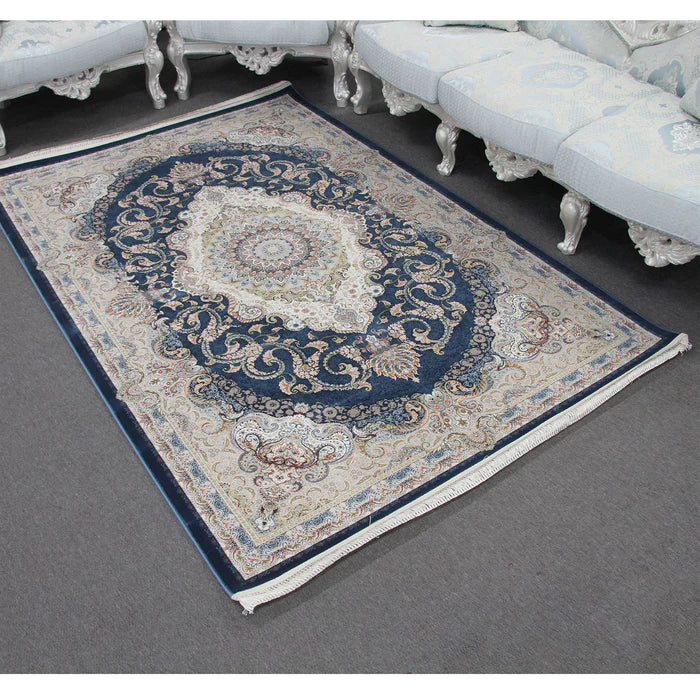 Zartosht 5500 Marin Blue Persian Traditional Rug