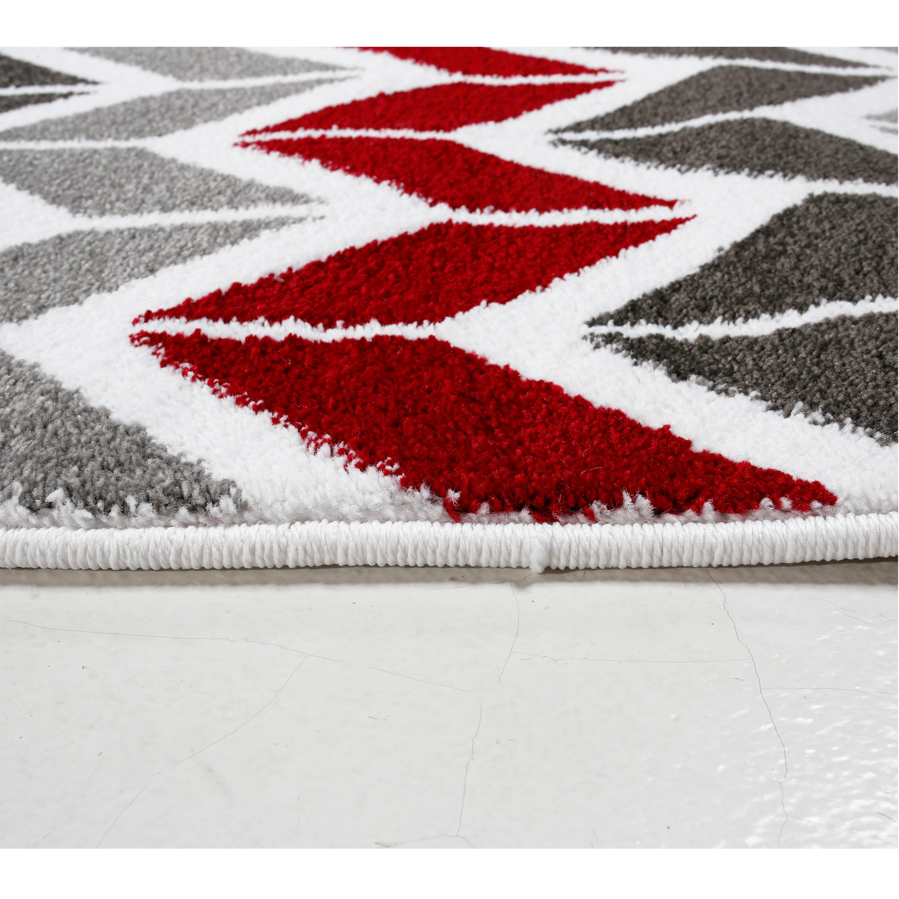 Jasmine FE421 Cream Red Modern Rug