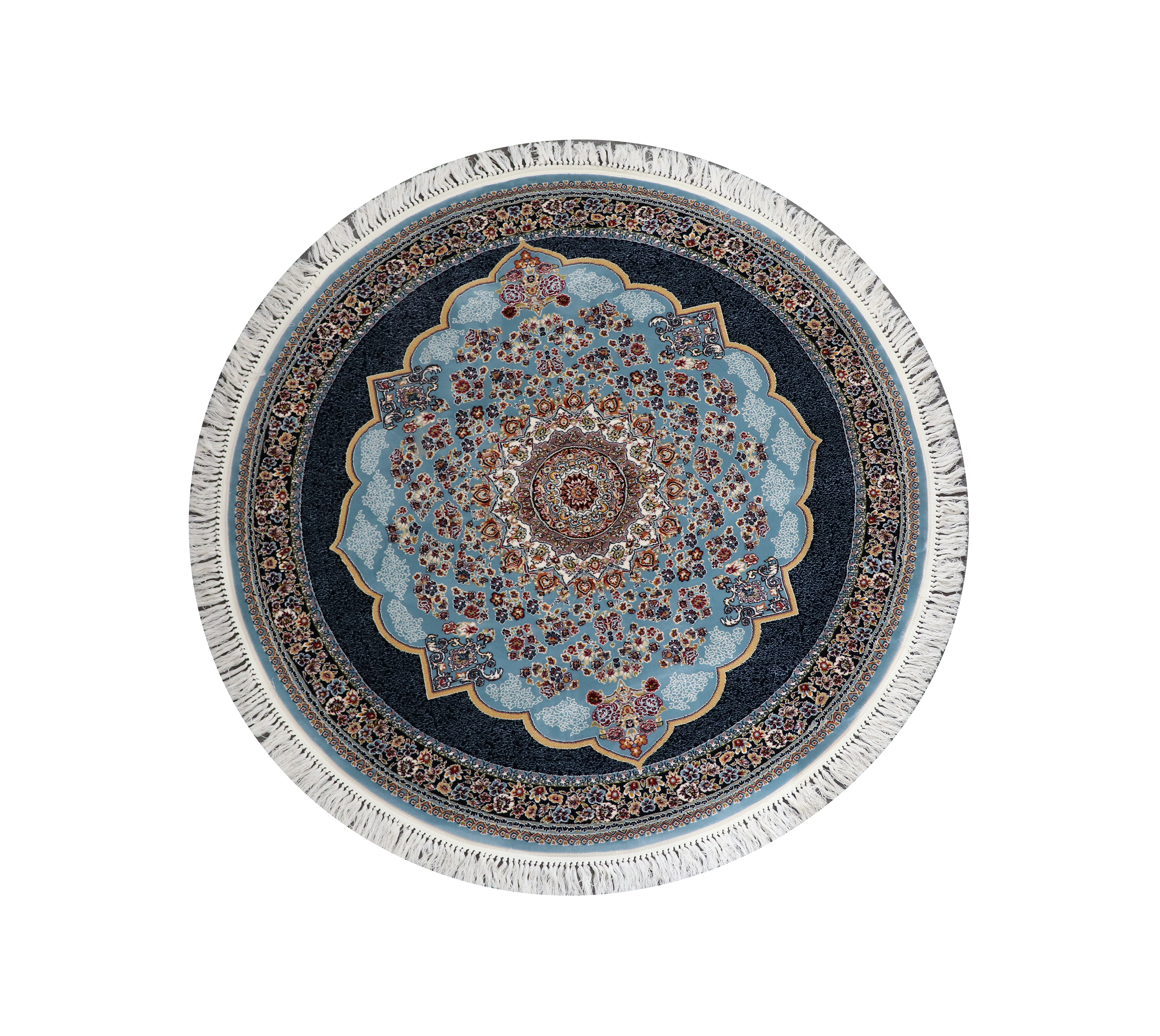 Zomorod 25036 Blue Round Traditional Rug