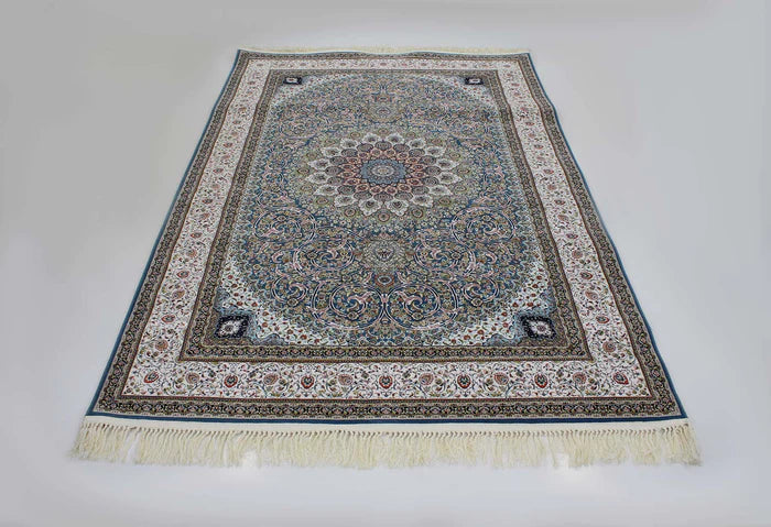 Zartosht 4545 Dark Blue Persian Traditional Rug