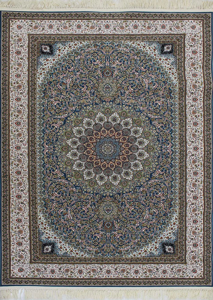 Zartosht 4545 Dark Blue Persian Traditional Rug