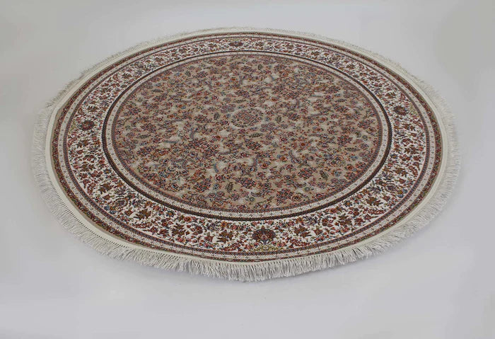 Zartosht 5330 Beige Round Persian Traditional Rug