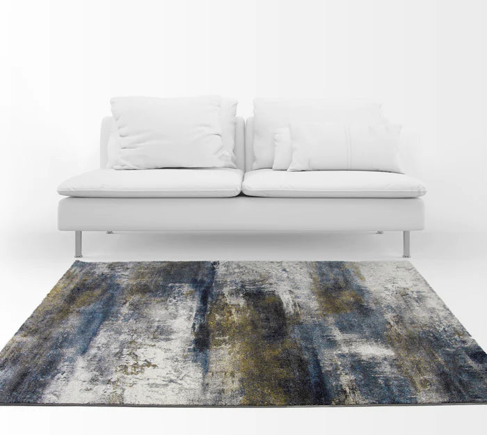 Grace 24133 Grey/Blue Modern Rug