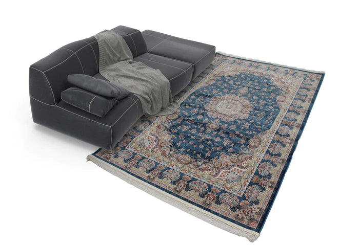 Zartosht 5858 Marin Blue Persian Traditional Rug