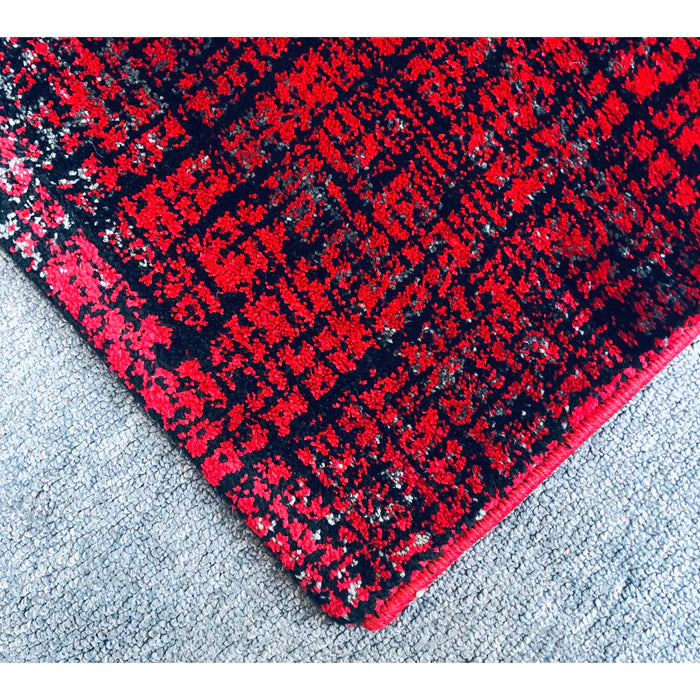 Feary G6600 Red Black Modern Rug