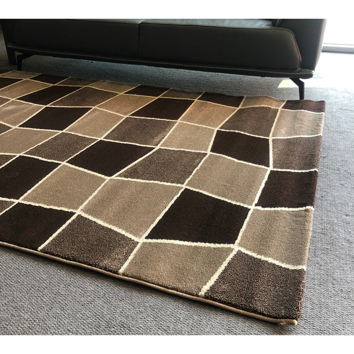 Feary G9128 Dark Beige Brown Modern Rug