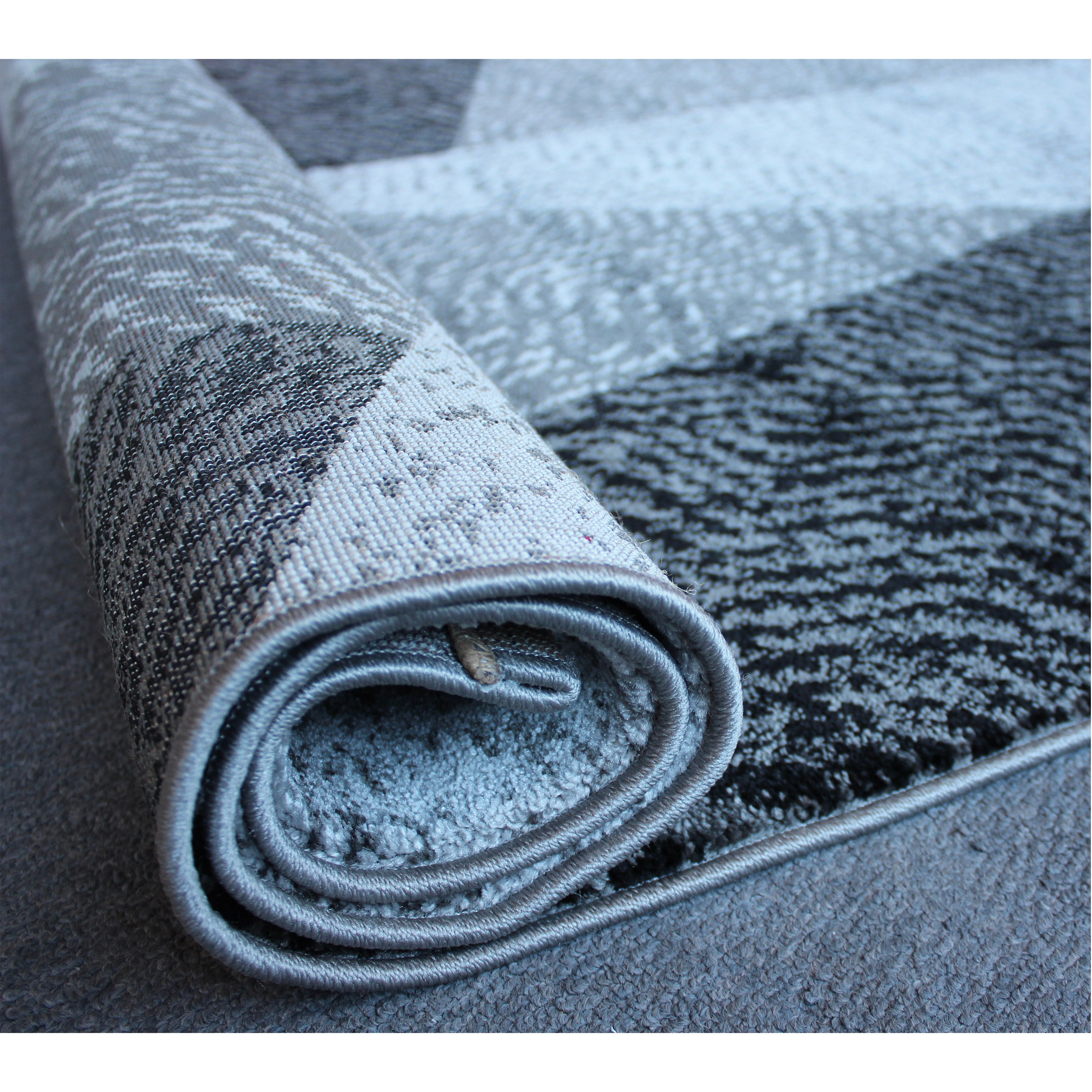 Jasmine Fe158 Grey D.Grey Modern Rug