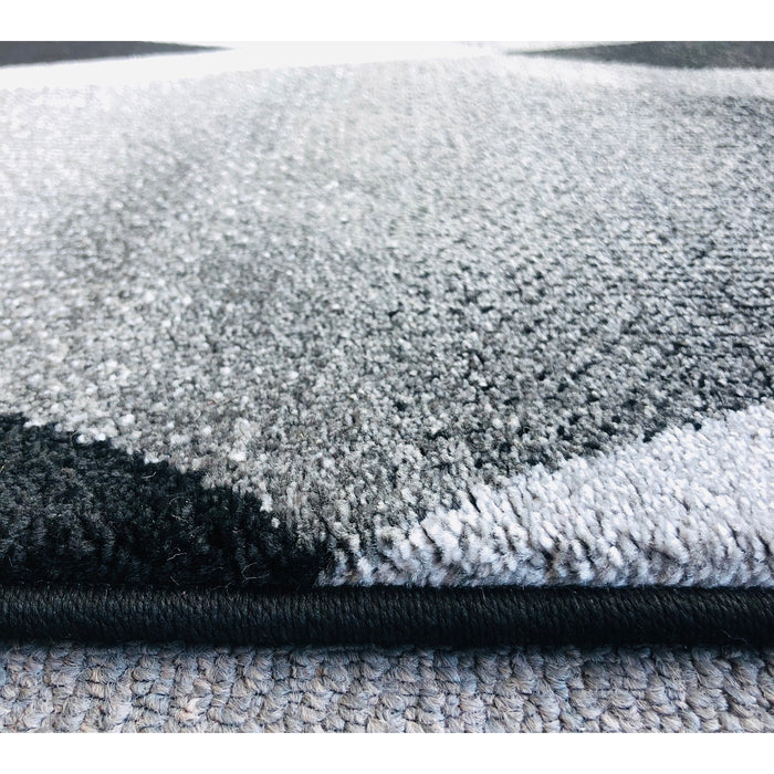 Feary G9144 Black Dark Grey Modern Rug