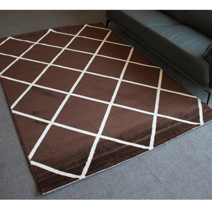 Jasmine Fe420 Brown Caramel Modern Rug