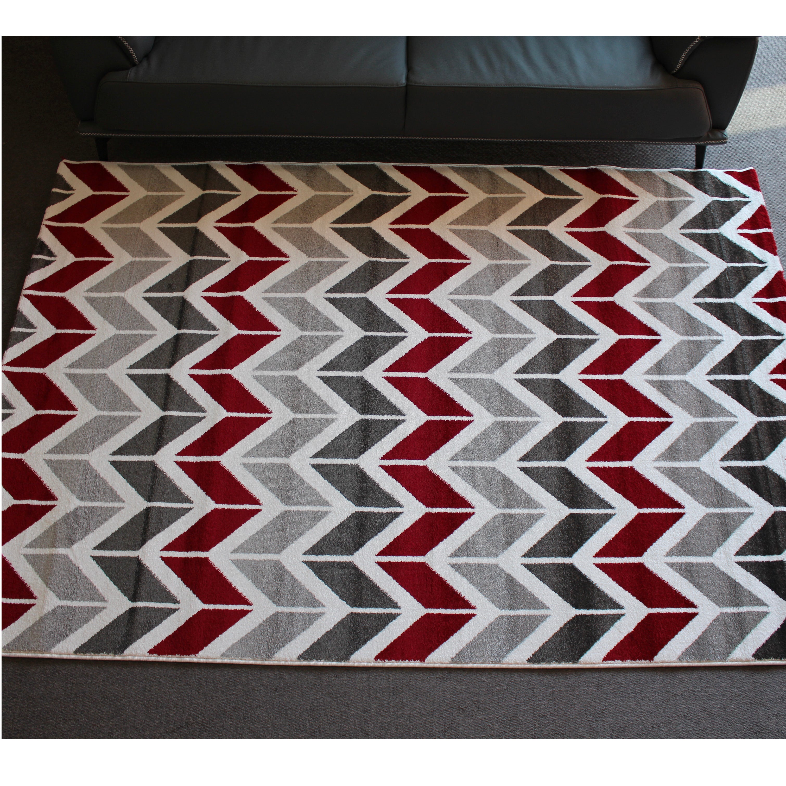 Jasmine FE421 Cream Red Modern Rug