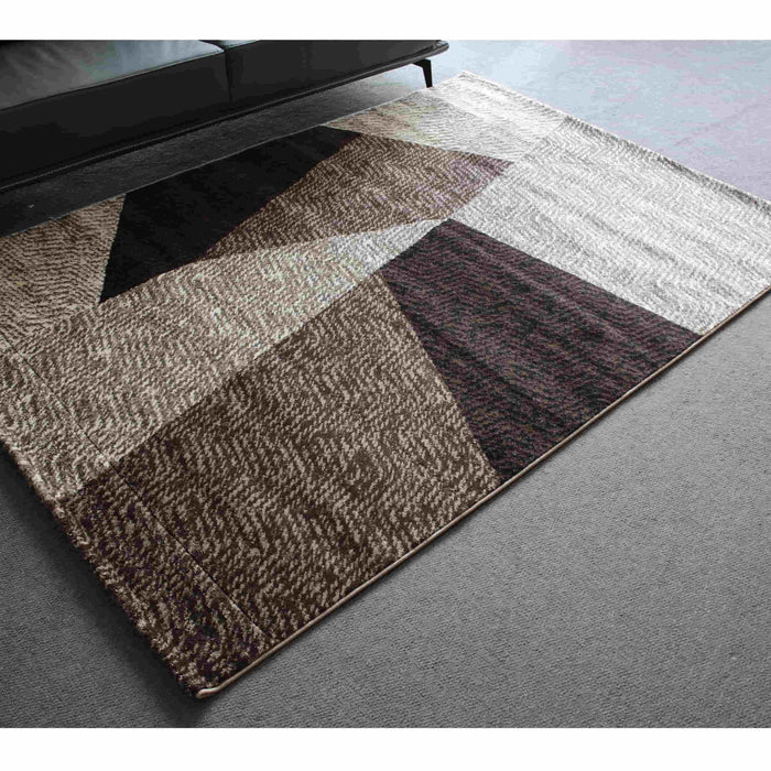 Jasmine Fe158 Dark Beige Brown Modern Rug