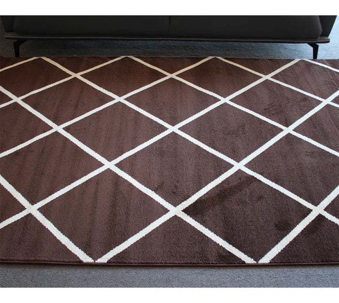 Jasmine Fe420 Brown Caramel Modern Rug