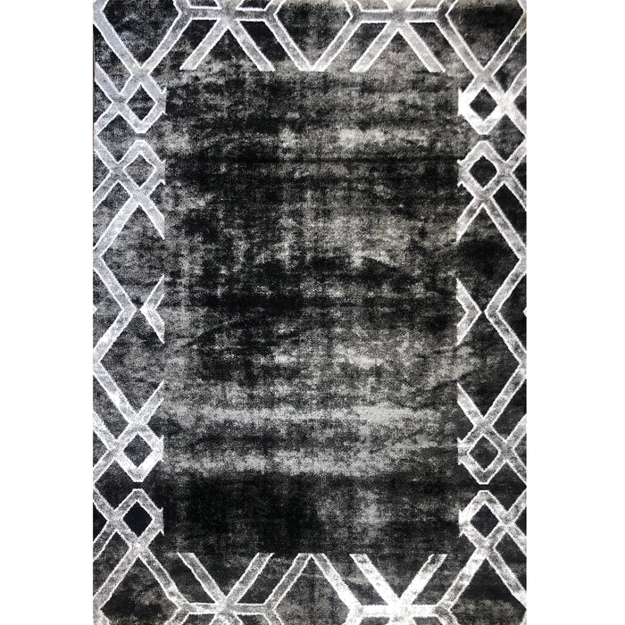 Feary G6237 Black Dark Grey Modern Rug