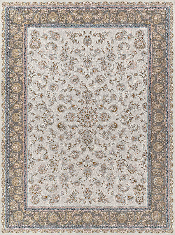 Mashad 802077 Silver Traditional Persian Area Rug – Amazing Rugs