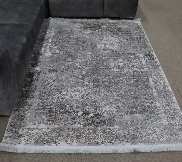 Zomorod 5117 Grey Traditional Rug