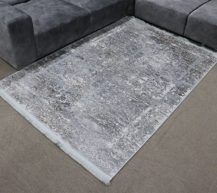 Zomorod 5117 Grey Traditional Rug