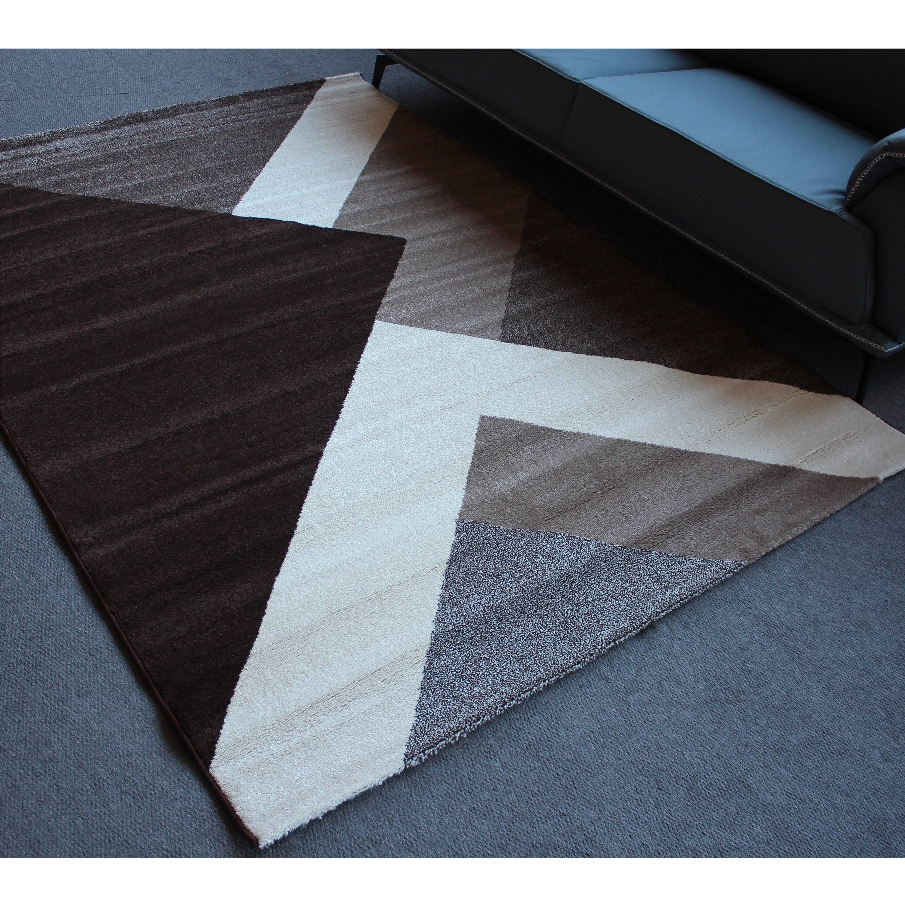 Jasmine FE394 Brown Dark Beige Modern Rug