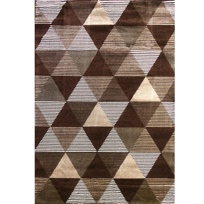 Feary Fe424 Brown Dark Beige Modern Rug