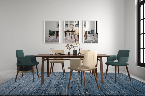 Sofia 9840A Blue / Light Vizon Modern Area Rug