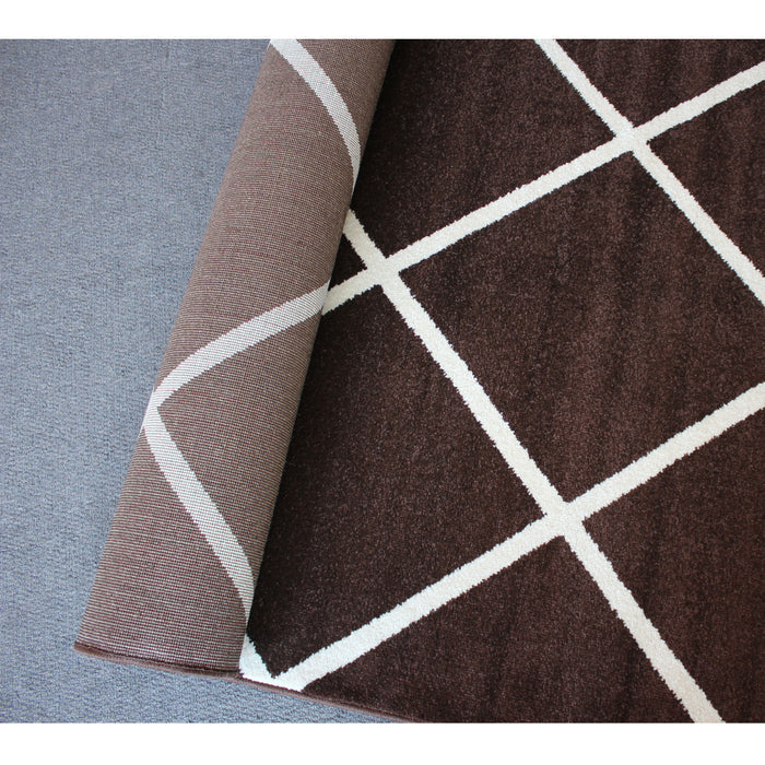 Jasmine Fe420 Brown Caramel Modern Rug