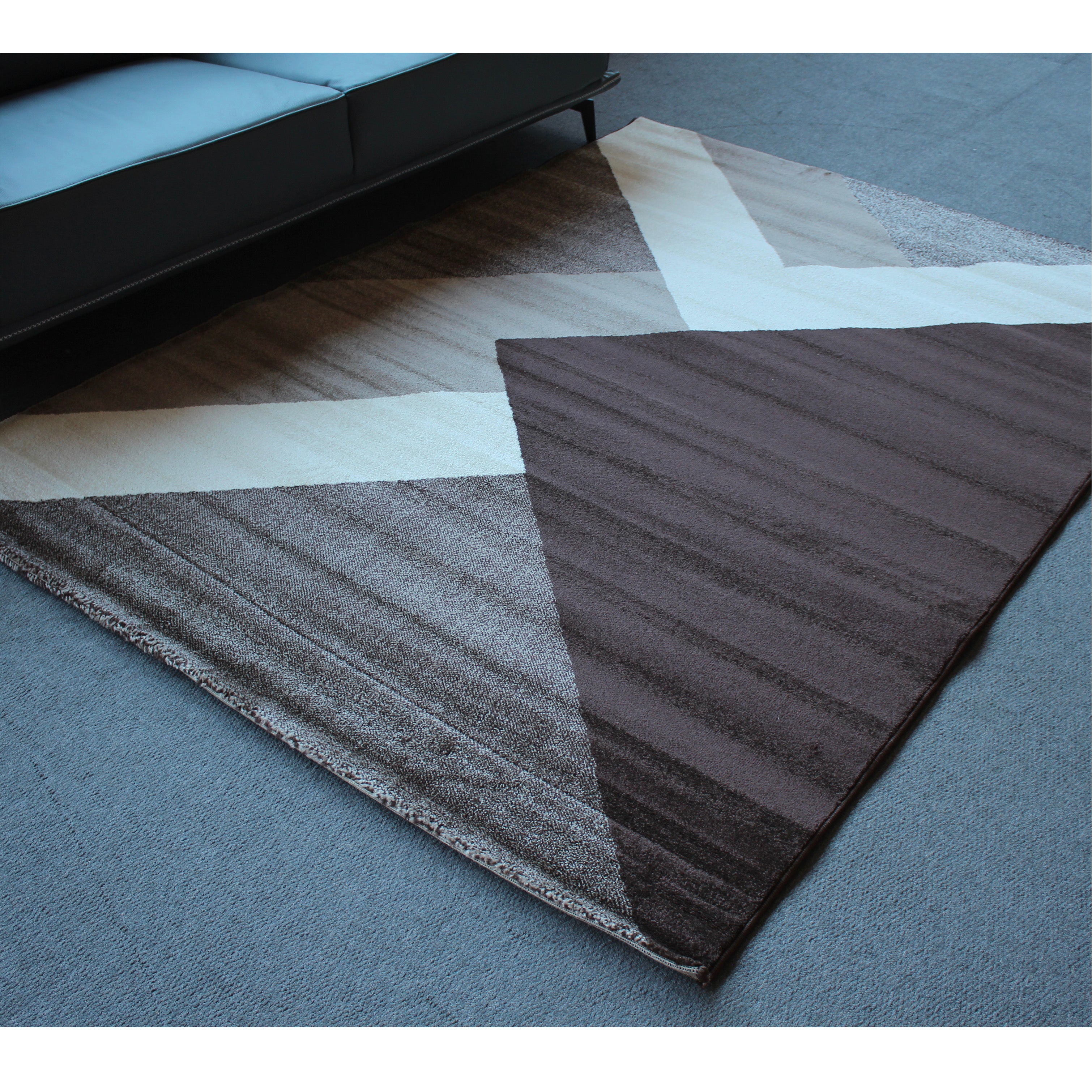 Jasmine FE394 Brown Dark Beige Modern Rug