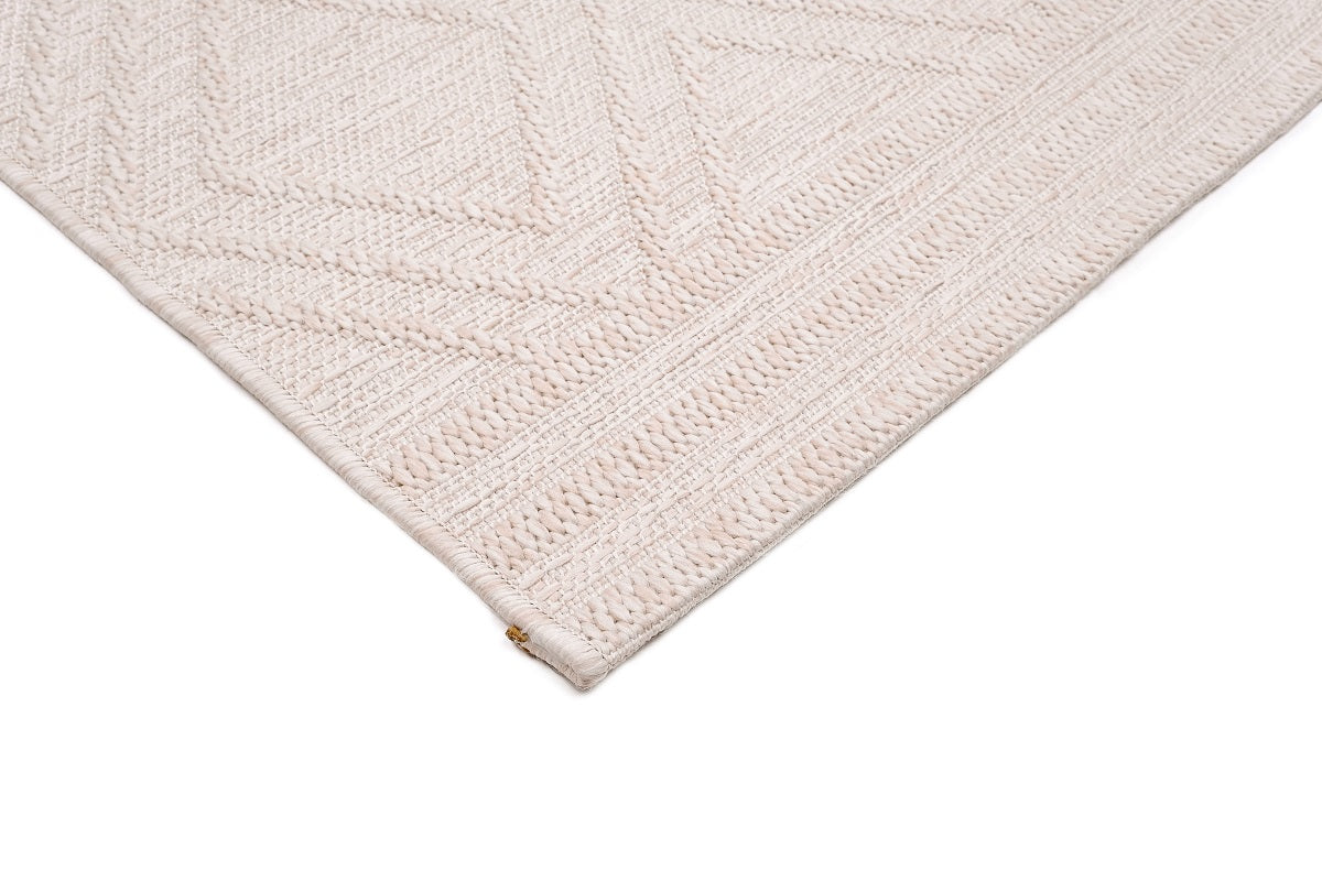 Sandra E7215 Cream Modern Area Rug For Living Room, Bedroom