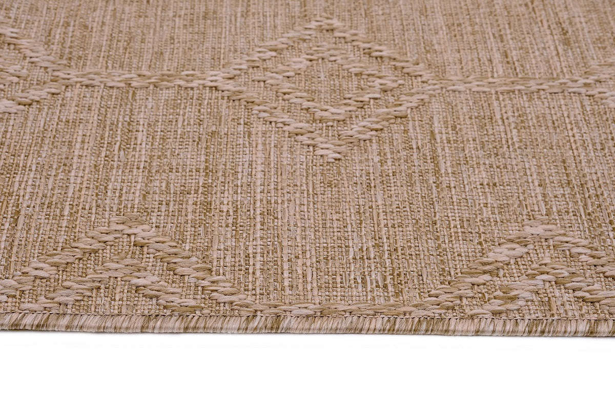 Sandra E7219 Beige Modern Area Rug For Living Room, Bedroom