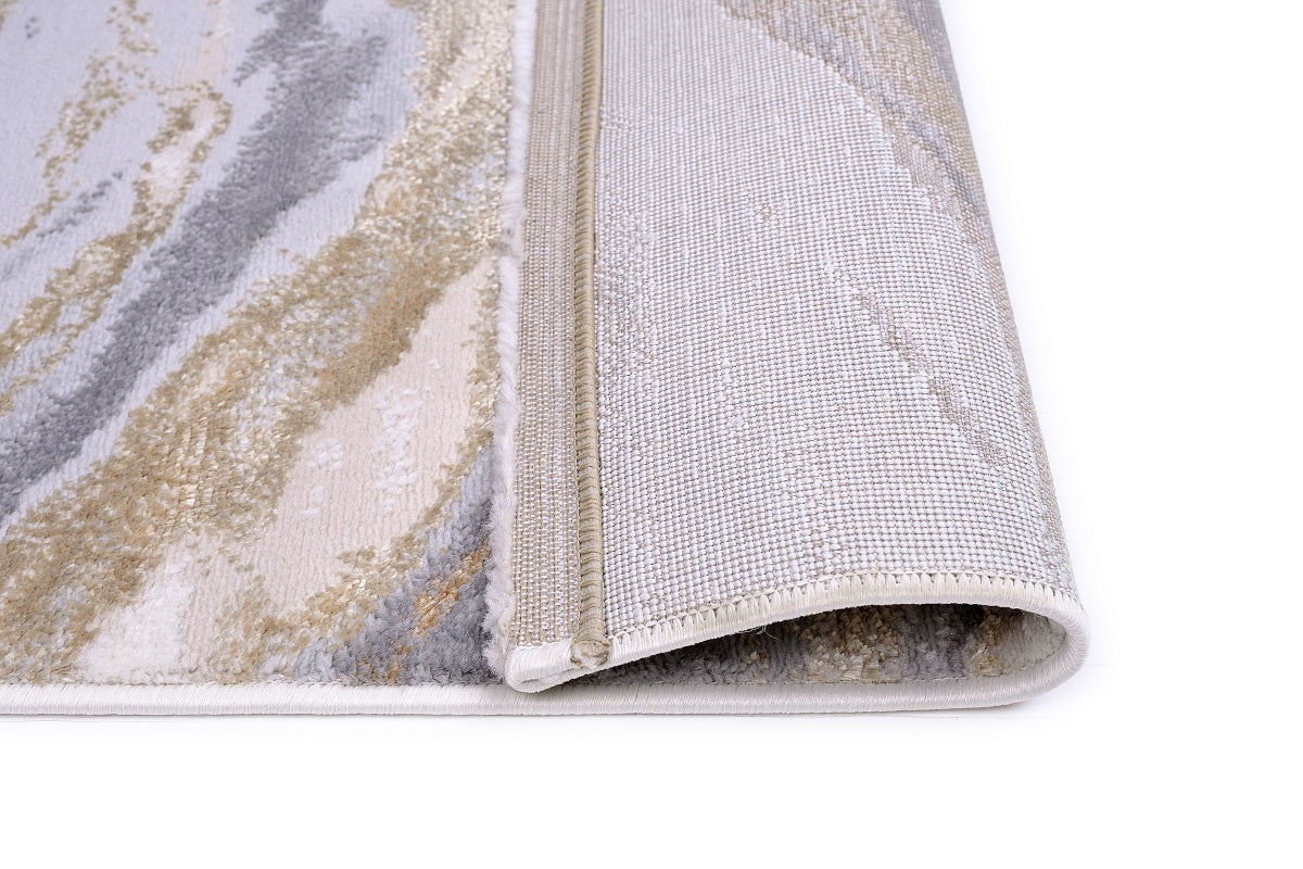 Almira He796 Cream O.Gold Modern Rug