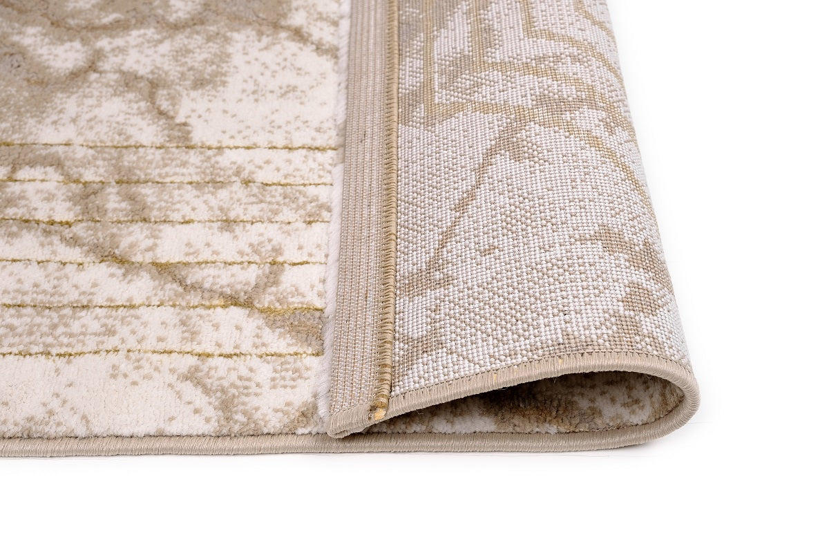 Almira He443 N.Beige Gold Modern Rug