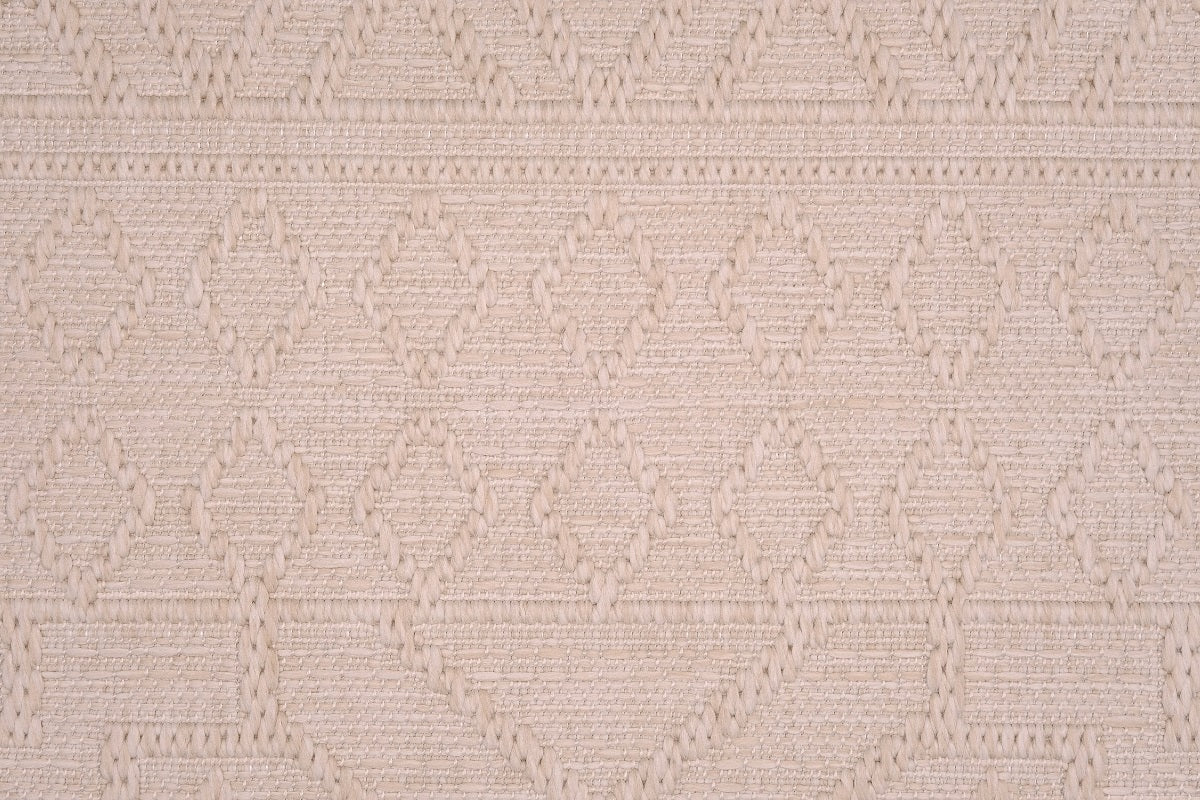 Sandra E7220 Cream Modern Area Rug For Living Room, Bedroom